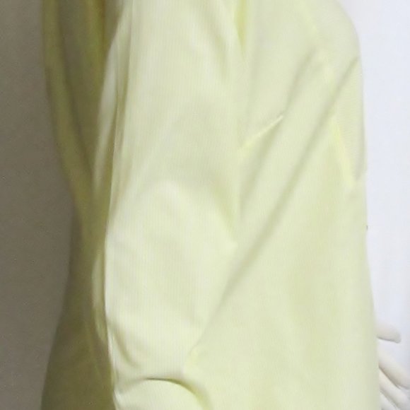 NEW Womens Ladies J PETERMAN Yellow & White Stripe Long Sleeve Top 6 ORIG $118 - Picture 4 of 5